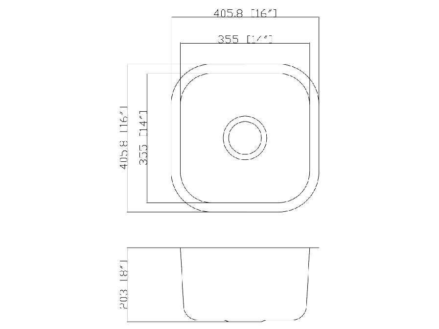 U103 Undermount Sink - Image 3