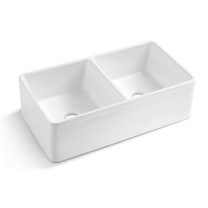 AW3318D Porcelain Apron Sink