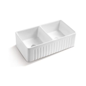 AW3318D Porcelain Apron Sink