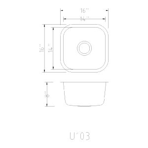 U103 Undermount Sink